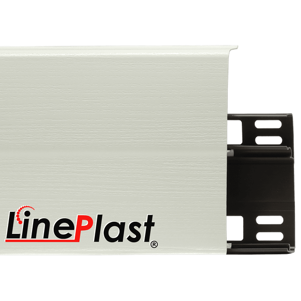 Изображение товара Плинтус LinePlast 100мм LB002+LK002 (белый глянец)