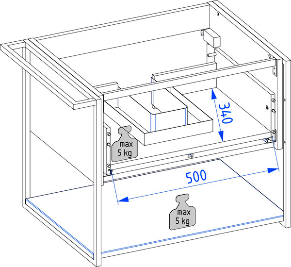 Изображение товара Тумба под умывальник Lauter Lea 60 (серо-зеленый п/мат)