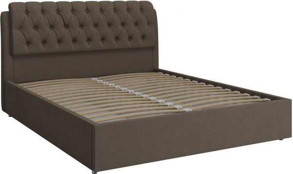 Изображение товара Двуспальная кровать Bravo Мебель Белиста 160x200, с ПМ Стандарт 3 вариант (корица)