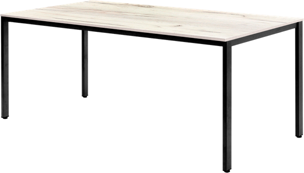 Изображение товара Обеденный стол Millwood Сеул 180x80x75 (дуб белый Craft/металл черный)