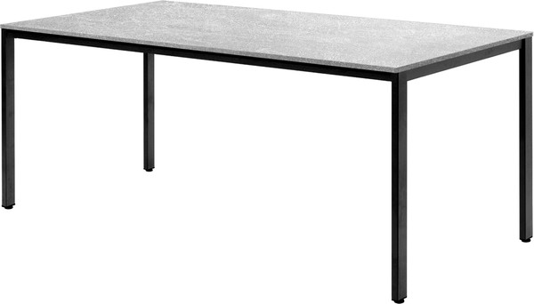 Изображение товара Обеденный стол Millwood Сеул 180x80x75 (бетон/металл черный)