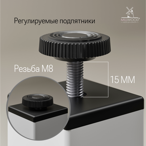 Изображение товара Обеденный стол Millwood Сеул 180x80x75 (дуб белый Craft/металл белый)