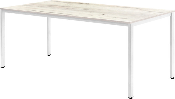 Изображение товара Обеденный стол Millwood Сеул 180x80x75 (дуб белый Craft/металл белый)