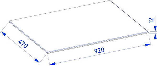 Изображение товара Столешница для тумбы в ванную Lauter Mia 90 (текстура камня, белый)