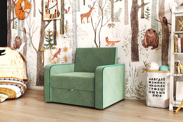 Изображение товара Кресло-кровать Bravo Мебель Марлин 800 Стандарт 2 вариант (мята/темно-бирюзовый)