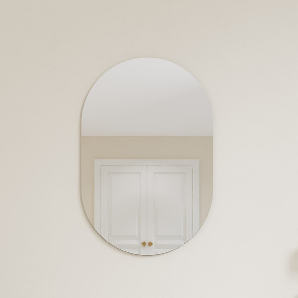 Изображение товара Зеркало Lauter Melisa овальное HA50 (серо-зеленый п/мат)