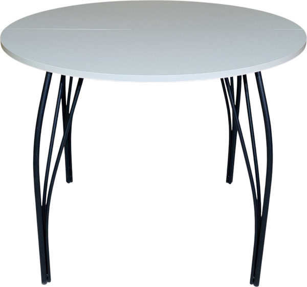 Изображение товара Обеденный стол Arvento Флок раздвижной (белый)