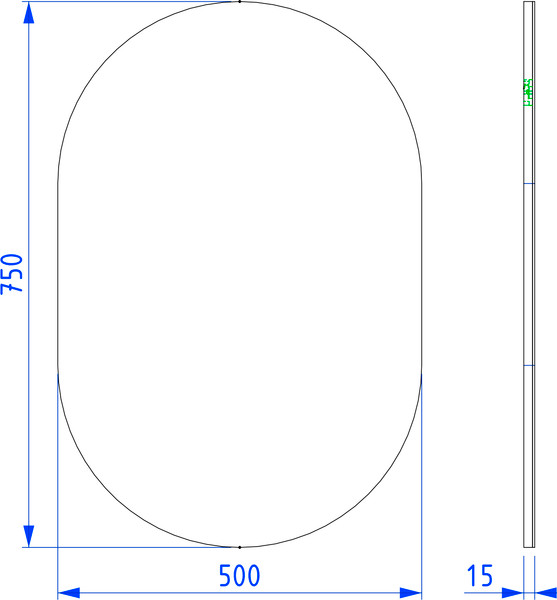 Изображение товара Зеркало Lauter Melisa овальное HA50 (кашемир)