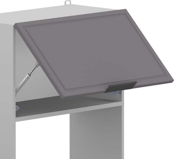 Изображение товара Шкаф навесной для кухни Arvento Корнелия Флок-плюс ВШ60-1г-свч (графит софт)