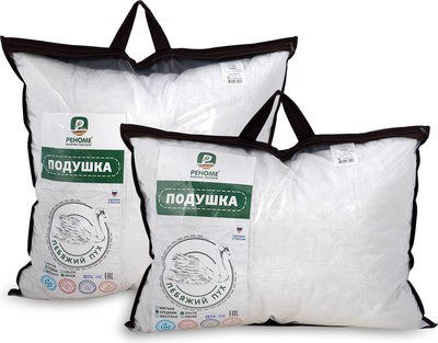 Изображение товара Подушка для сна Реноме 68x68 14/023н (заменитель лебяжьего пуха тк хлопковая)