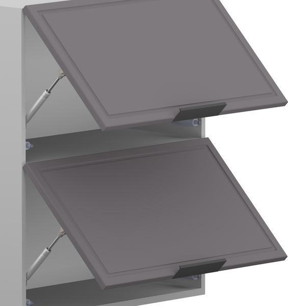 Изображение товара Шкаф навесной для кухни Arvento Корнелия Флок-плюс ВШ60-2г (графит софт)