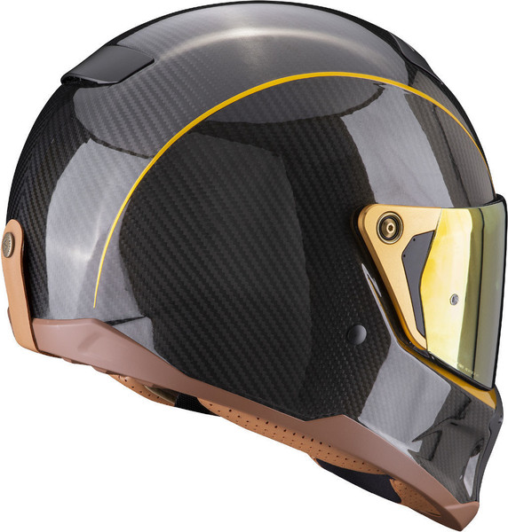 Изображение товара Мотошлем Scorpion Exo HX1 Carbon Se Solid (р. L, карбон/черный/золотой)