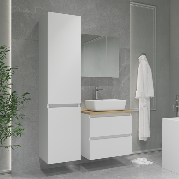 Изображение товара Шкаф-пенал для ванной Lauter Навесной Mia 40 (белый глянец)