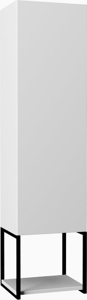 Изображение товара Шкаф-полупенал для ванной Lauter Навесной Lea (белый глянец)