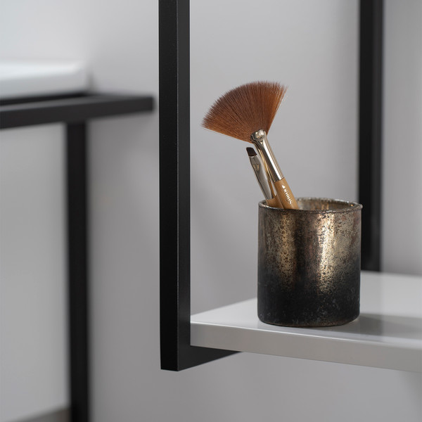 Изображение товара Шкаф-полупенал для ванной Lauter Навесной Lea (белый глянец)