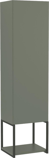 Изображение товара Шкаф-полупенал для ванной Lauter Навесной Lea (серо-зеленый п/мат)