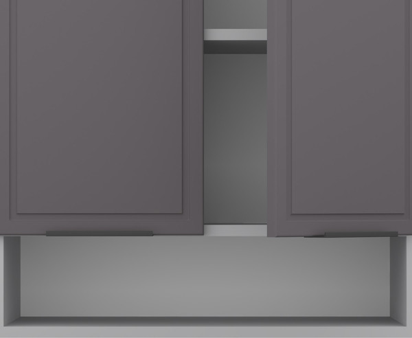 Изображение товара Шкаф навесной для кухни Arvento Корнелия Флок-плюс ВШ60п (графит софт)