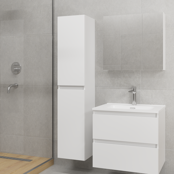 Изображение товара Шкаф с зеркалом для ванной Lauter Mia 60 (белый глянец)