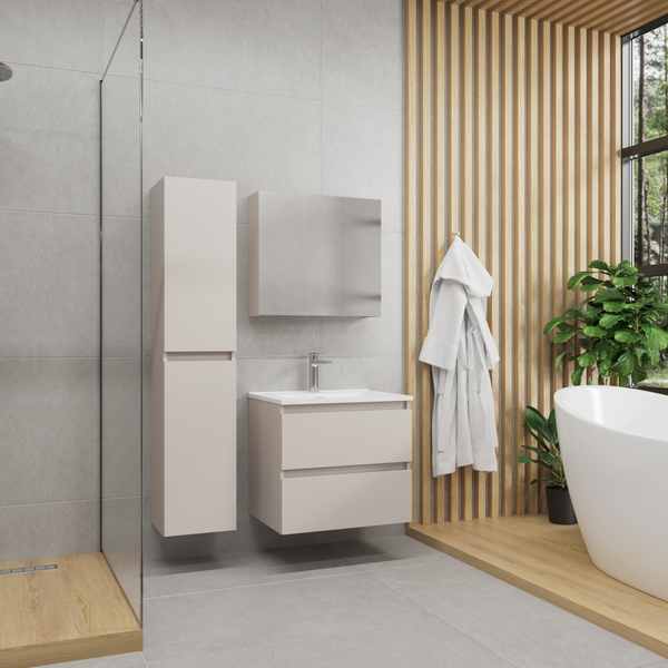 Изображение товара Шкаф с зеркалом для ванной Lauter Mia 60 (кашемир)