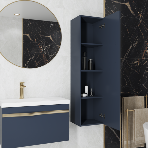 Изображение товара Тумба под умывальник Lauter Eva 69 (гранатовый полуматовый, ручка золото матовая сталь)