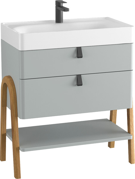 Изображение товара Тумба под умывальник Lauter Estel 70 (светло-серый п/мат)