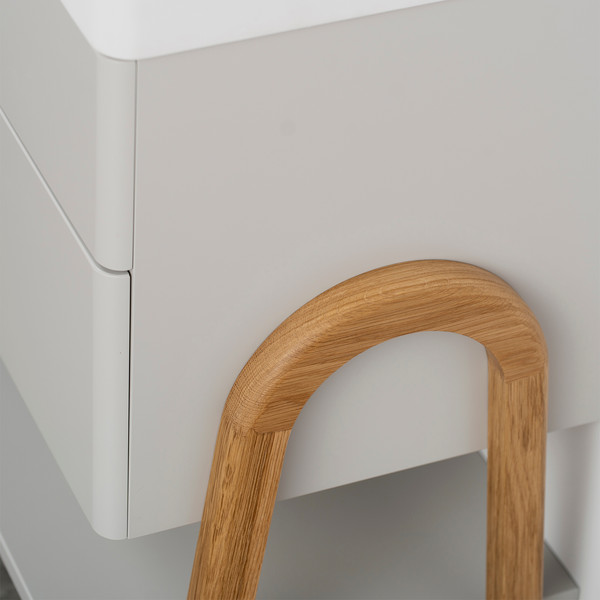 Изображение товара Тумба под умывальник Lauter Estel 70 (светло-серый п/мат)