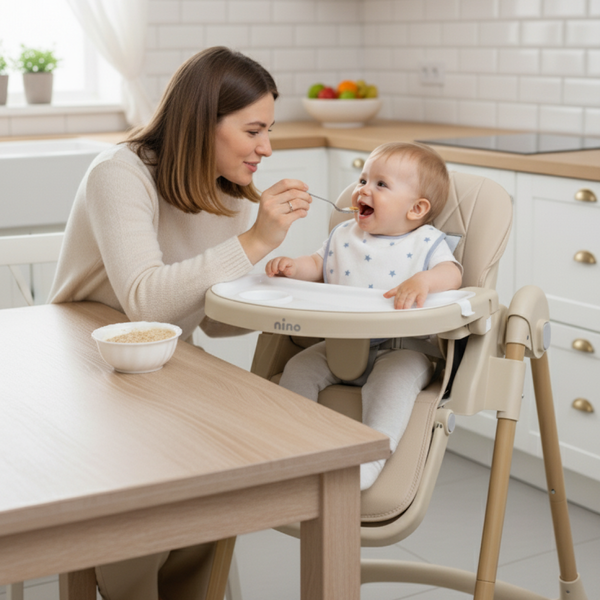 Изображение товара Стульчик для кормления NINO Tummy / YY3-3 (бежевый)