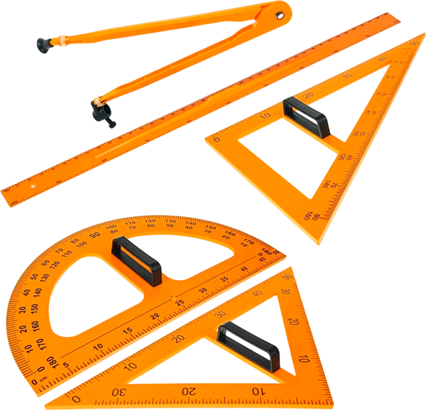 Изображение товара Набор для черчения GROSS Для школьной доски / 002-5 (5пр)