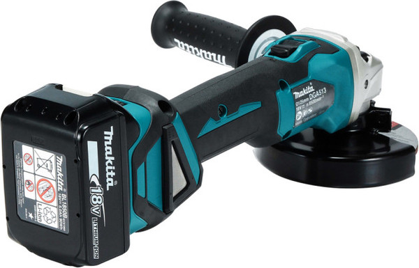 Изображение товара Профессиональная угловая шлифмашина Makita DGA513RT1J