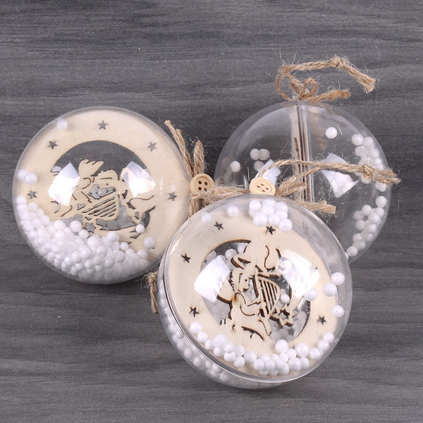 Изображение товара Набор шаров новогодних Darvish DV-C-78 (3шт, прозрачный)