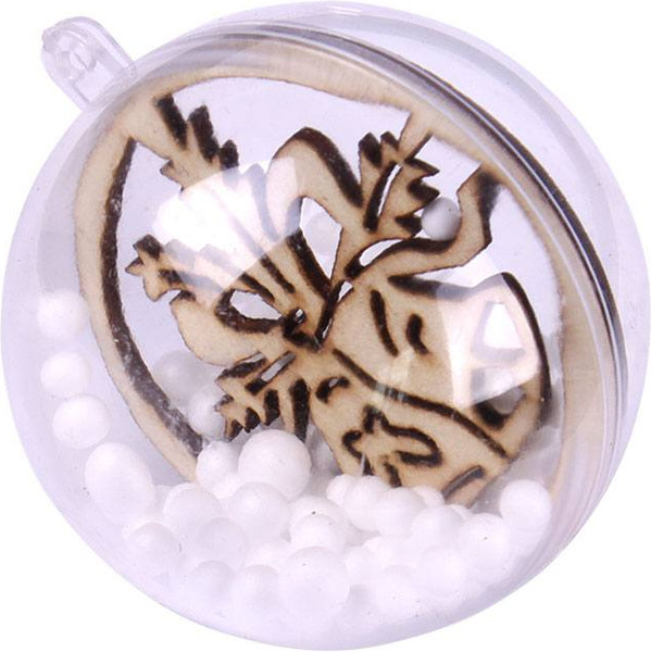 Изображение товара Набор шаров новогодних Darvish DV-C-79 (6шт, прозрачный)