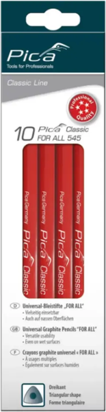 Изображение товара Набор карандашей строительных Pica Classic 540 24см / 540/24-10 (10шт)