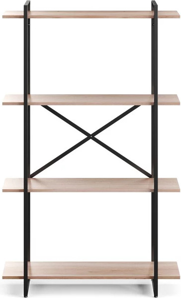 Изображение товара Стеллаж Gutta 4 полки 151x92x34 (эвок/черный)