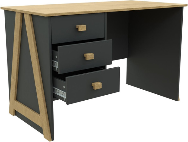 Изображение товара Письменный стол Мебель-КМК 3Я Скандинавия 0905.20 (антрацит/дуб Наварра)