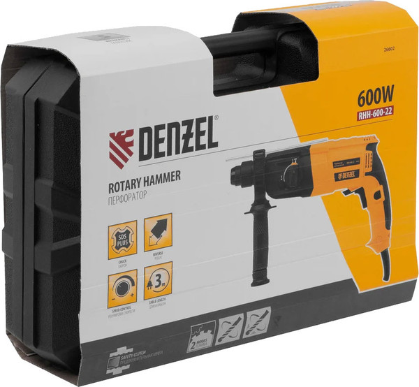Изображение товара Перфоратор Denzel RHH-600-22 (26602)