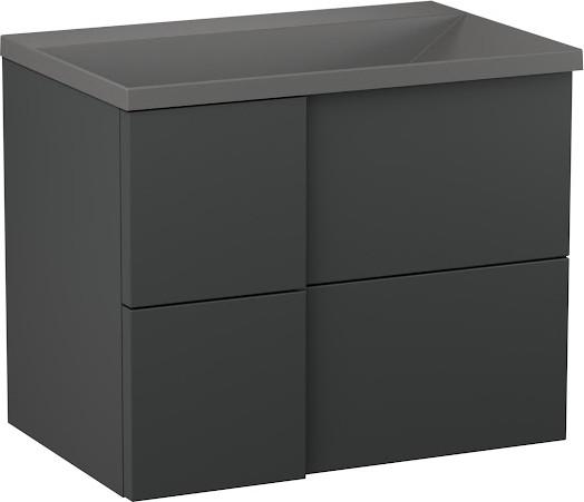 Изображение товара Тумба под умывальник Lauter Nelli 70 (антрацит п/мат)