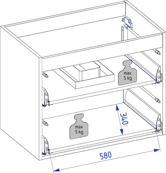 Изображение товара Тумба под умывальник Lauter Nelli 70 (антрацит п/мат)