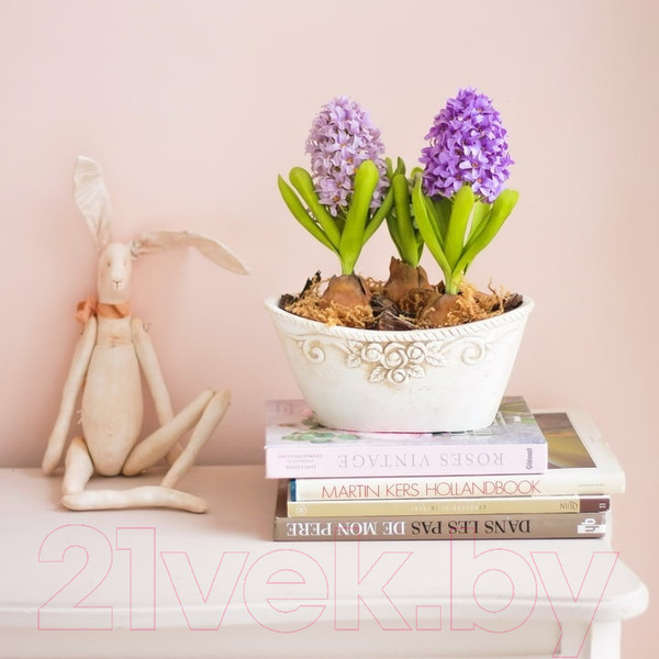 Изображение товара Кашпо Нашы майстры Розы в шебби 1059 (декорированное)