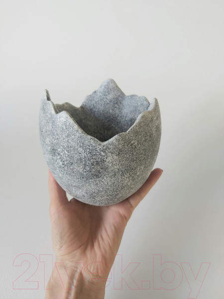 Изображение товара Кашпо Нашы майстры Скорлупа 1071 (декорированное)