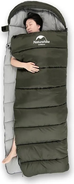 Изображение товара Спальный мешок Naturehike U Series U350S / 6927595764329L (зеленый)