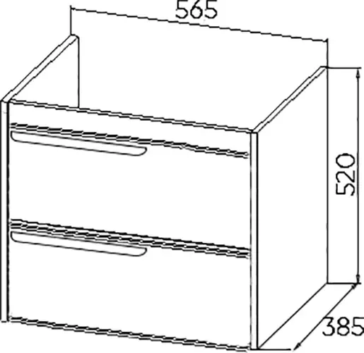 Изображение товара Тумба под умывальник Viant Кёльн 60 / VKEL60FOSD-T2YP