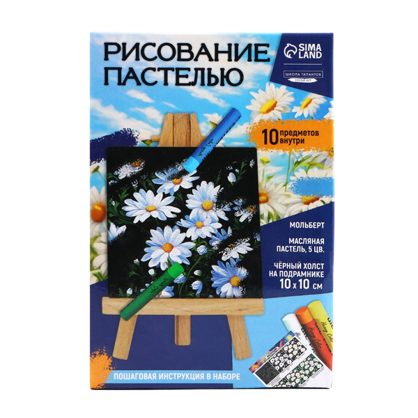 Изображение товара Набор для рисования Школа талантов Рисование пастелью. Ромашки / 10291578