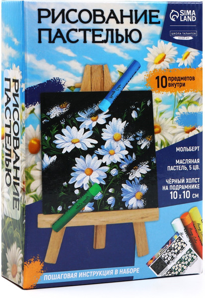 Изображение товара Набор для рисования Школа талантов Рисование пастелью. Ромашки / 10291578