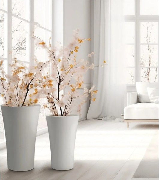 Изображение товара Ваза садовая Szemikowie Orchidea №5 / SZ-424 (белый)