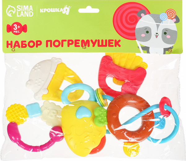 Изображение товара Набор погремушек Крошка Я Сладости 04181 / 4609257 (5шт)
