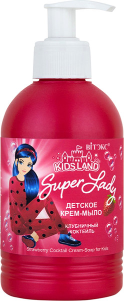 Изображение товара Мыло жидкое детское Витэкс Kidsland Magic Lady Клубничный коктейль (300мл)