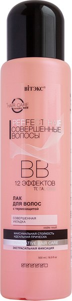 Изображение товара Лак для укладки волос Витэкс Perfect Hair Совершенные волосы Экстрасильной фиксации (500мл, без распылителя)
