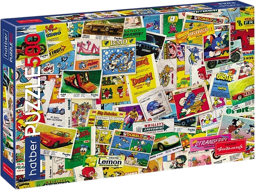 Изображение товара Пазл Hatber Premium Ностальгия Жвачка СССР / 500ПЗ2_30270 (500эл)