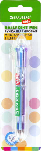 Изображение товара Ручка шариковая Brauberg Kids Многоцветная / 143938