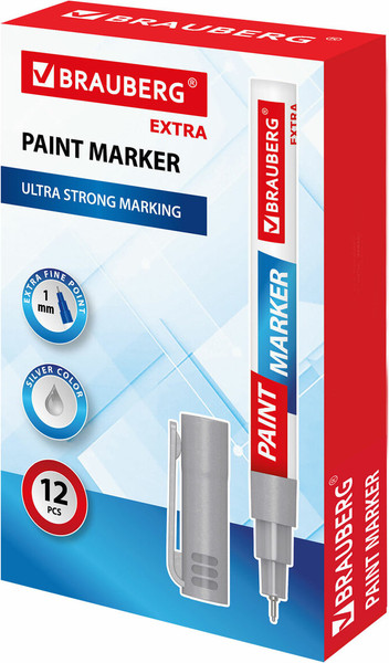 Изображение товара Маркер-краска Brauberg Extra / 151965 (серебряный)